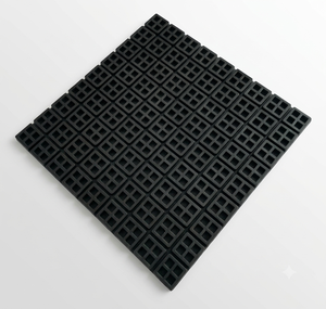 Alfombrilla de Goma Negra Antivibración, Alfombrilla Decorativa de Goma para Exteriores - Product Image 1
