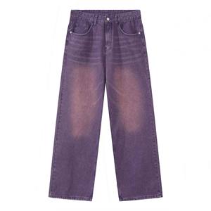 Hamio กางเกงสตรีทผ้าฝ้ายผู้ชาย, กางเกงยีนส์ทรงตรงสไตล์โกธิควินเทจ - Product Image 5