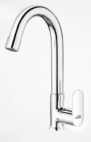 Robinet de cuisine élégant en laiton à col de cygne, bec haut, robuste, résistant à la corrosion, pour une utilisation moderne