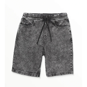 Shorts décontractés pour hommes en tissu écologique délavé à l'acide - Style décontracté, logo personnalisé, haute qualité, respirant et séchage rapide - Product Image 1