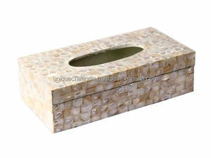 2025 Unique Craft India Contemporary Elegant Rectangle <b>Tissue</b> <b>Box</b> <b>Holder</b> Handmade Napkin Dispenser Multi-Purpose Bathroom Home - Product Image 4