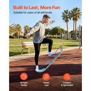 Tavola di Equilibrio Curva a C Premium Leggera e Compatta per Adulti, Attrezzatura per Allenamento Yoga e Pilates - Product Image 3