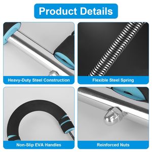 Barra de Ejercicios Multifuncional con Brazo Giratorio Ajustable, 3 Niveles de Resistencia (66-110 LBS), Potenciador de Fuerza para Hombres - Product Image 6