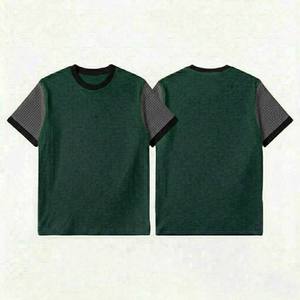 Camiseta Básica de Hombre, Holgada, Lisa, de Manga Corta, Color Sólido, Estilo Europeo, Camisetas de Hombre - Product Image 5