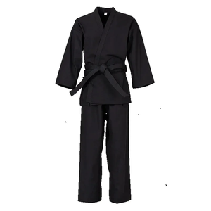 Conjunto de Uniforme de Karate Premium para Adultos, Traje Tradicional de Artes Marciales con Cinturón, 100% Algodón, Logotipo Frontal Duradero - Product Image 1