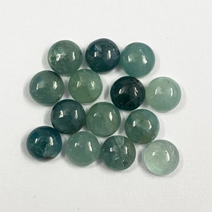 10mm Natural Green Grandidierite Round Shape Cabochon Flatback Wholesale Loose Gemstone for Jewelry Making at Wholesale Price - Product Image 3