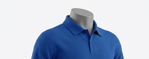 Men's Blue Polo Shirt Short Sleeve Turn-<b>down</b> Collar Regular Fit Breathable Solid Color All Seasons - Product Image 4