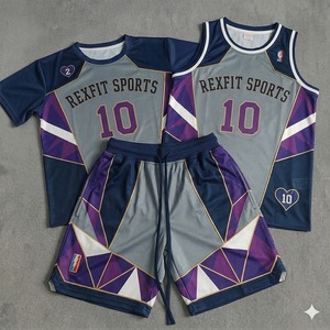 REXFIT SPORTS Fournisseur d'uniformes de football personnalisés pour la salle de sport, vêtements de sport, ensemble maillot sans manches et short, vêtements d'entraînement athlétique - Product Image 3