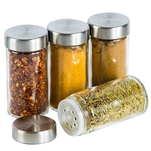 16 Pcs Wooden Spice <b>Rack</b> with Masala Jars Turnable Condiment Stand Spice Container for <b>Kitchen</b> <b>Storage</b> - Product Image 5