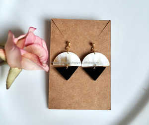 Pendientes de Aro de Cuerno de Búfalo Hechos a Mano de Primera Calidad para Mujer, Joyería de Moda, Chapados en Plata Antigua, Personalizados, Falak World - Product Image 1