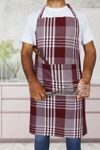 Cotton <b>Kitchen</b> <b>Apron</b> with Custom Name Comfortable, Breathable Fabric for Cooking & Grill Use - Product Image 2