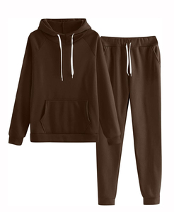 Ensemble jogging décontracté pour femmes grandes tailles, manches longues, léger, 2 pièces, pour femmes, en vente en ligne à bas prix - Product Image 1