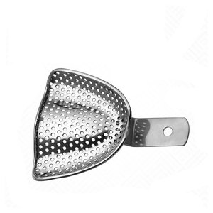 Premium Quality Dental Impression Tray with Edge U3 Perforated Upper Size M Stainless Steel Reusable Autoclavable Orthodontic - Product Image 1