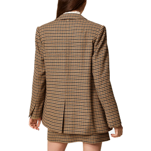 100% Wool Men Blazer <b>Jacket</b> 550g Thick Tweed Houndstooth Single Breasted Retro Casual Business <b>Wedding</b> Unisex Custom Made Winter - Product Image 4