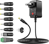 Adaptateur secteur universel 12W 3V-12V, alimentation à tension réglable, cordon d'alimentation de remplacement pour routeur, haut-parleur, caméra CCTV, téléphone