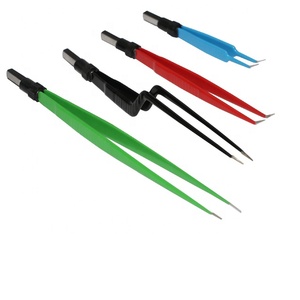 Pinces bipolaires microchirurgicales professionnelles en acier inoxydable à pointe fine pour la coagulation bipolaire en milieu hospitalier - Product Image 1