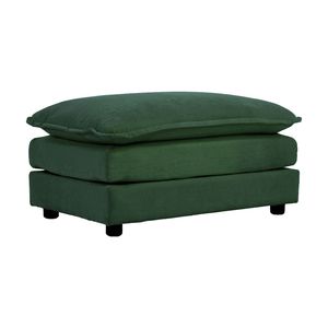 Divano a Due Posti in Ciniglia con 1 Poggiapiedi e Pouf per Piccoli Spazi Abitativi, Divano Componibile a L per Soggiorno - Product Image 4