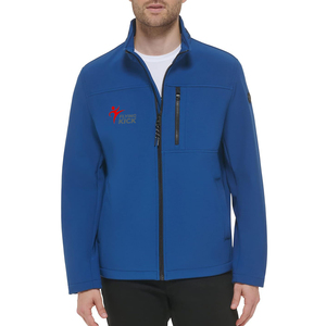 Veste softshell homme, col montant, fermeture éclair, style workwear, coupe-vent, matière polyester, pour l'automne - Product Image 1