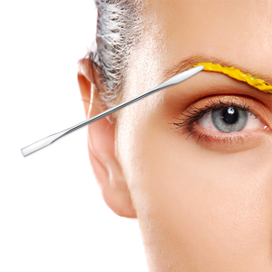 Espátula de Maquillaje de Acero Inoxidable Alemán de Doble Punta, 10 Piezas, Calidad Grado A+, Acabado Pulido para Mezclar Cosméticos - Product Image 5