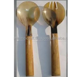 Ensembles de couverts faits à la main en corne de buffle polie, écologiques, personnalisables, étanches, pour la maison et les mariages - Product Image 4