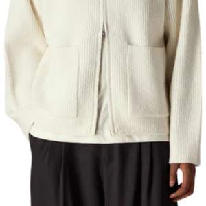 Veste zippée surdimensionnée en tricot côtelé pour homme, veste bomber décontractée à fermeture éclair, veste zippée en tricot doux pour homme, vêtements d'hiver - Product Image 4