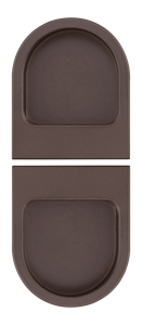 Aluminum <b>Ceramic</b> Coated Cabinet <b>Knob</b> Priva Oval <b>Drawer</b> Handle WardrobesBlack Gold Sky Blue Recessed Edge Pull Modern Furniture H - Product Image 2