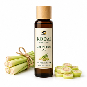 Aceite Esencial de Limoncillo de Tamil Nadu 100% Puro y Natural de Kodai Global Export - Aromaterapia Multifuncional para el Cuidado Facial de la Piel - Product Image 1