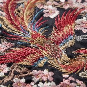 Veste Yokosuka Eastern Phoenix réversible Sukajan Edo Wave, veste souvenir lourde, Kyoto Serpent Satin Sukajan Vintage - Product Image 4
