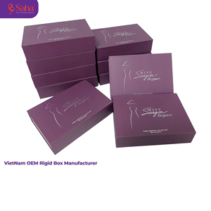 Elegante Caja de Regalo Magnética Rígida con Acabado Mate Morado para Empaque de Botellas de Perfume con Inserto de Tela Personalizado - Product Image 2