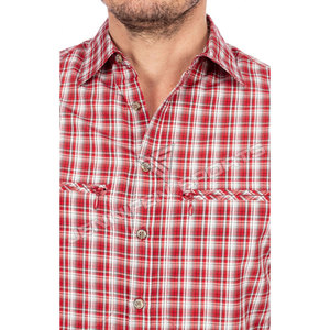 Chemise pour homme de haute qualité, style bavarois, tissu à carreaux 150 GSM, toucher doux, séchage rapide, idéale pour les voyages et les fêtes - Product Image 3
