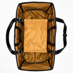 Grand sac fourre-tout pliable en polyester imperméable, logo personnalisé OEM, sac de transport robuste pour le camping en plein air, vente en gros - Product Image 3