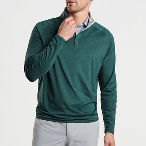 Chemise à col zippé pour homme de qualité supérieure UMBO Industries |   Haut d'entraînement d'hiver à manches longues extensible et à séchage rapide |   Sports Golf - Product Image 3
