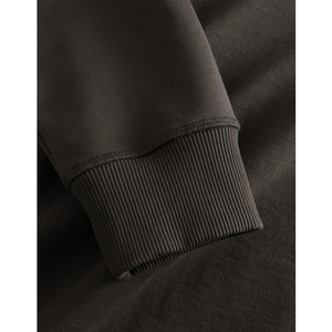 Sweat-shirt à capuche unisexe, couleur unie, tissé, écologique, 180g, décontracté, pour le printemps, avec poche, coupe ample, orange - Product Image 4