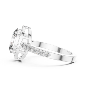 Anillo de Plata de Ley 925 con Diamante Moissanita Brillante - Product Image 2