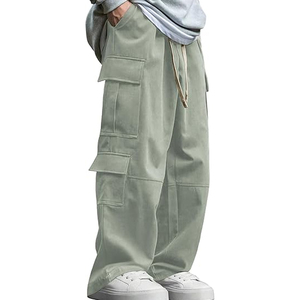 Pantalon cargo surdimensionné pour homme, coupe ample, streetwear, impression, broderie, fabricant OEM - Product Image 1