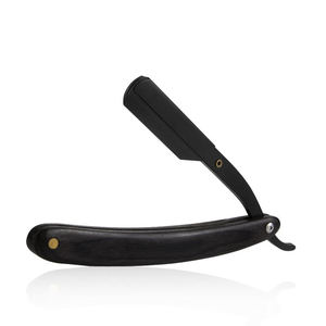 Wood Handle High Straight Razor Stainless Steel <b>Blade</b> Single <b>Blade</b> <b>Barber</b> Shop Use for Face Shaving Smooth Comfortable - Product Image 4