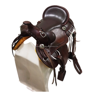 Selle de course de baril western vintage au design unique Selle de cheval adulte Selle de cheval western trail avec plusieurs couleurs - Product Image 3