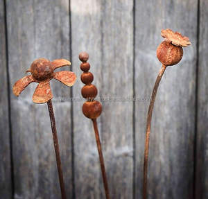 Estacas Metálicas Decorativas Modernas para Jardín, Soportes de Hierro Resistentes a la Intemperie para Macetas de Patio - Product Image 4