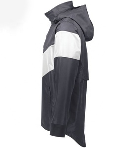 Men's Solid Casual Autumn Long Lightweight Waterproof Windbreaker Hooded <b>Zip</b>-<b>Up</b> <b>Jacket</b> Quick Dry Outerwear for Outdoor Commuting - Product Image 4