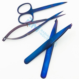 Nouvel Arrivage RMI – Lot de 5 Pinces à Épiler en Acier Inoxydable pour l'Épilation avec Ciseaux à Cuticules, Bleu Plasma – Vente Flash - Product Image 6