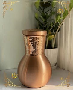 SwamiG TradeX Royal Luxury <b>Copper</b> Jar Set-Portable Reusable Washable Anti-<b>Slip</b> Multifunction for Hotel Restaurant Use & Gift - Product Image 3