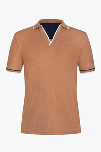 Chemises polo personnalisées en gros avec logo brodé, vêtements de sport formels de marque avec motif imprimé - Product Image 2