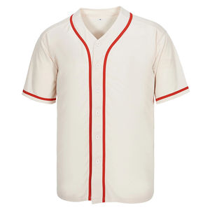 Ensembles d'uniformes de baseball en maille de coton respirant, antibactérien, à séchage rapide, col en V oversize et coupe courte, personnalisables, vente en gros OEM - Product Image 2