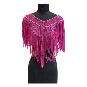 Cape à franges perlée élégante et artisanale 2026 avec sequins, aux meilleurs prix d'Inde - Product Image 1