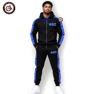 Survêtement en molleton d'hiver 100% coton pour femmes, broderie personnalisée Phi Beta Sigma |   Vêtements de sport brodés pour fraternités en gros - Product Image 1
