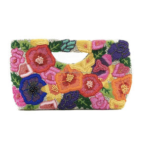 Style bohème indien Designer femmes Boho perlé pochette Messenger sac à la main sacs à bandoulière soirée Shopping fête pochettes - Product Image 5