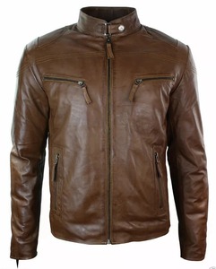 Veste en cuir de haute qualité pour hommes, très élégante et stylée - Product Image 3