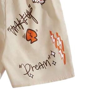 Pantalones cortos informales para hombre personalizables OEM 2025, patrón sólido tejido de alta calidad con cintura elástica y diseño impreso - Product Image 5