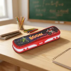 VIKAS Premium Quality Kids MINI Pencil <b>Box</b> Hard Plastic Stationery Storage Case for <b>Pens</b> Pencils Sharpener and Everyday School - Product Image 2