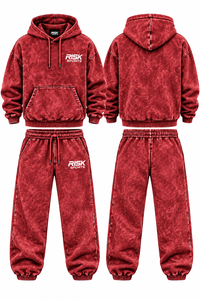 Conjunto Deportivo de Otoño para Hombre Risk Sports, Sudadera con Capucha y Pantalones Deportivos de Mezcla de Algodón, con Logotipo Personalizado y Corte Holgado - Product Image 5